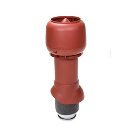 Выход вытяжки 125/160/500 ИЗ красный с колпаком VILPE Standart