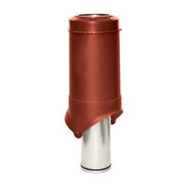 Выход вентиляции Krovent Pipe-VT IS 125/изол./500 красный (RAL 3009)
