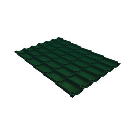 Металлочерепица Классик 0,5 Velur20 RAL 6005