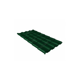 Металлочерепица Камея 0,5 Velur20 RAL 6005