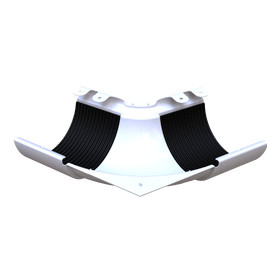 Угол желоба 135°, внутренний, белый, RAL 9010, 125/90 SMARTLINE Steel