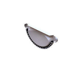 Заглушка желоба универсальная, белый, RAL 9010, 125/90 SMARTLINE Steel