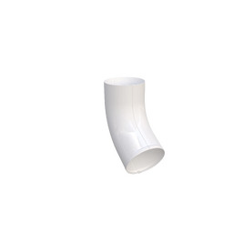 Колено стока, белый, RAL 9010, 125/90 SMARTLINE Steel