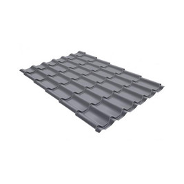 Металлочерепица классик 0,5 Satin RAL 7016 антрацитово-серый