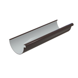 Желоб водосточный 152 мм, 3 м п., темно-коричневый, RAL 8019, 152/100 SMARTLINE PVC