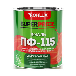 Эмаль ПФ-115 желтая 0,9кг Profilux SUPERPRICE