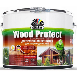 Dufa Пропитка WOOD PROTECT белая 2,5л