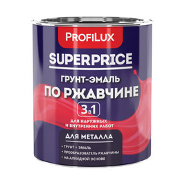 Грунт эмаль по ржавчине 3 в 1 хаки 0,9кг SUPERPRICE Profilux