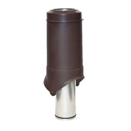 Выход вентиляции Krovent Pipe-VT IS 125/изол./500 коричневый (RAL 8017)
