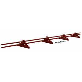 Снегозадержатель трубчатый овальный RAL 3009 3м GL NEW