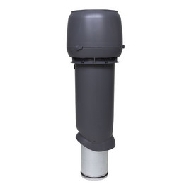 Выход вытяжки 125/160/700 ИЗ серый с колпаком VILPE Standart