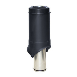 Выход вентиляции Krovent Pipe-VT IS 150/изол./500 чёрный (RAL 9005)