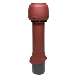 Выход вытяжки 125/160/700 ИЗ красный с колпаком VILPE Standart