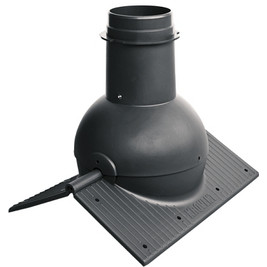 Коньковый элемент Krovent Pipe-Cone черный (RAL 9005)