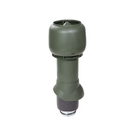 Выход вытяжки 125/160/500 ИЗ зелёный с колпаком VILPE Standart