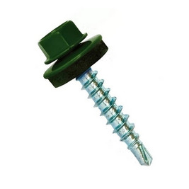 Саморез кровельный 4,8х38 RAL 6005 (зеленый мох)