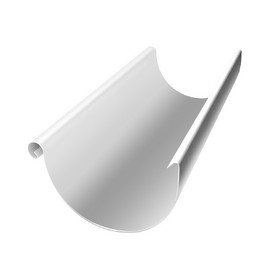 Желоб полукруглый Optima 125мм 3м RAL 9003