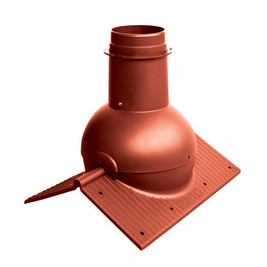 Коньковый элемент Krovent Pipe-Cone красно-коричневый (RAL 3009)