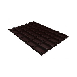 Металлочерепица классик 0,5 Satin RAL 9006 бело-алюминиевый
