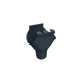 Воронка желоба, серый, RAL 7024, 125/90 SMARTLINE Steel