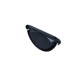 Заглушка желоба универсальная, серый, RAL 7024, 125/90 SMARTLINE Steel