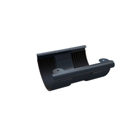 Соединитель желоба, серый, RAL 7024, 125/90 SMARTLINE Steel
