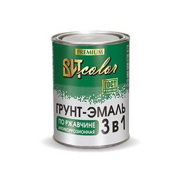 Грунт эмаль по ржавчине 3 в 1 черная 1,8кг ВИТ color
