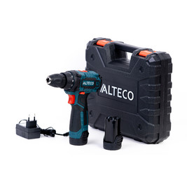 Дрель-шуруповерт аккумуляторная CD 1210.1 Li X2, 2х1.3Ач, кейс ALTECO