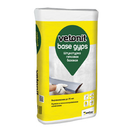 Штукатурка гипсовая базовая Vetonit base gyps 30кг (40 шт/под)
