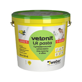 Шпаклевка готовая суперфинишная Vetonit LR Pasta Brilliant 18кг