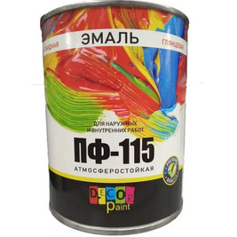 Эмаль ПФ-115 белая 1,8кг Dekor paint