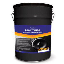 Мастика битумная кровельная (МБУ) 18л/16кг МастикО