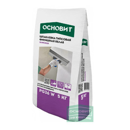 Шпаклевка гипсовая финишная белая ОСНОВИТ ЭЛИСИЛК PG36 W 5 кг