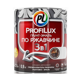 Грунт эмаль по ржавчине 3 в 1 зелёная 0,9кг Profilux