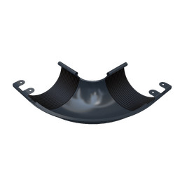 Угол желоба 90°, внешний, серый, RAL 7024, 125/90 SMARTLINE Steel