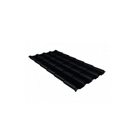 Металлочерепица Камея 0,5 Velur20 RAL 9005