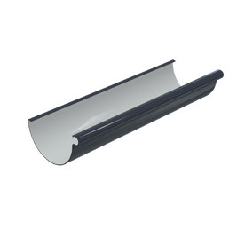 Желоб водосточный 152 мм, 3 м п., серый графит, RAL 7024, 152/100 SMARTLINE PVC