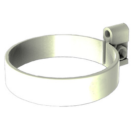 Хомут трубы, белый, RAL 9003, 125/80 SMARTLINE PVC