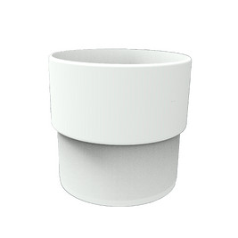 Муфта трубы, белый, RAL 9003, 125/80 SMARTLINE PVC