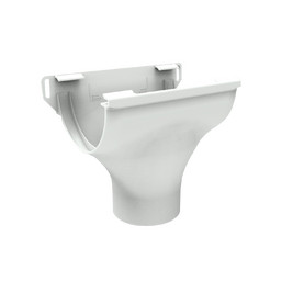 Воронка желоба, белый, RAL 9003, 125/80 SMARTLINE PVC