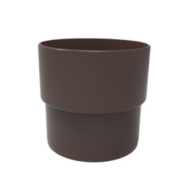 Муфта трубы, шоколадно-коричневый, RAL 8017, 125/80 SMARTLINE PVC