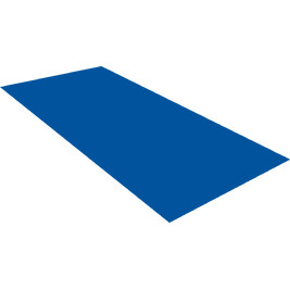 Плоский лист с плёнкой PE RAL 5005 2м*1,25м 0,4