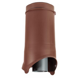 Выход канализации Krovent Pipe-VT IS 125/100 изол./500 коричневый (RAL 8017)